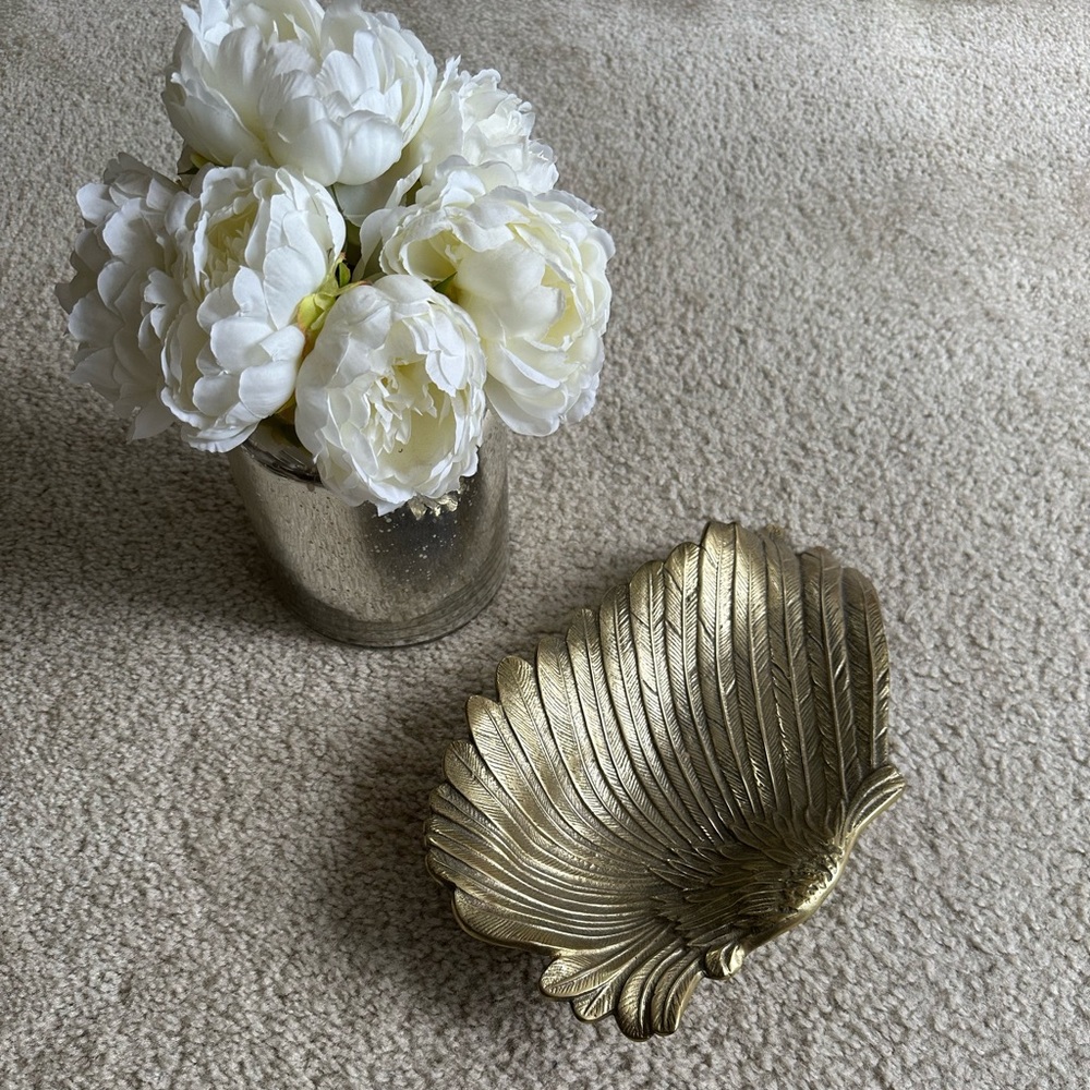 Gold Angel Wing Decorative Bowl